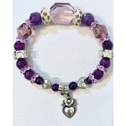 509 bracelet LOVE amethyste